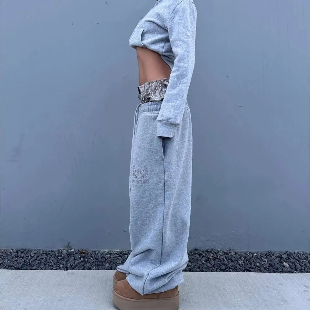 Y2K Camo Baggy Sweatpants