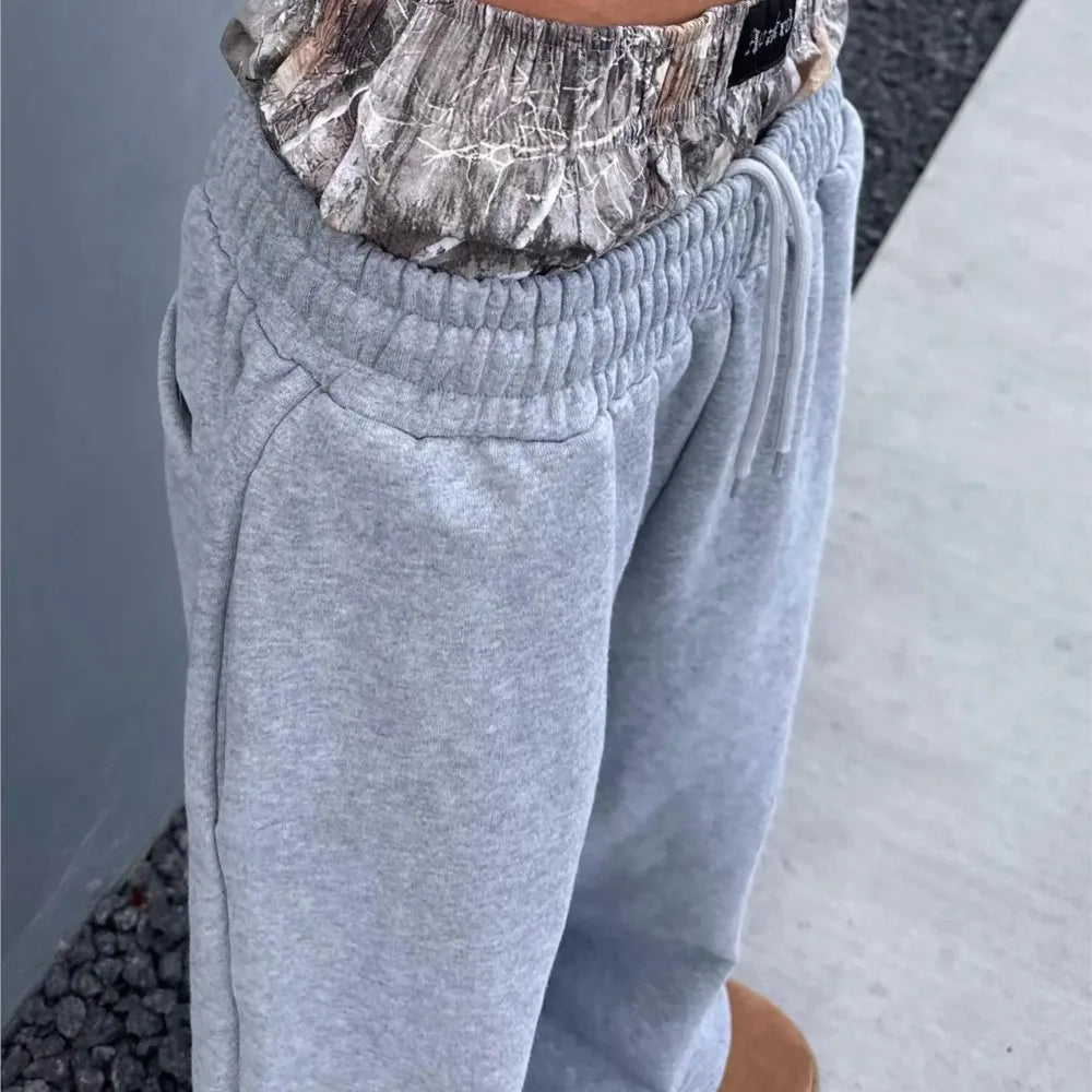 Y2K Camo Baggy Sweatpants