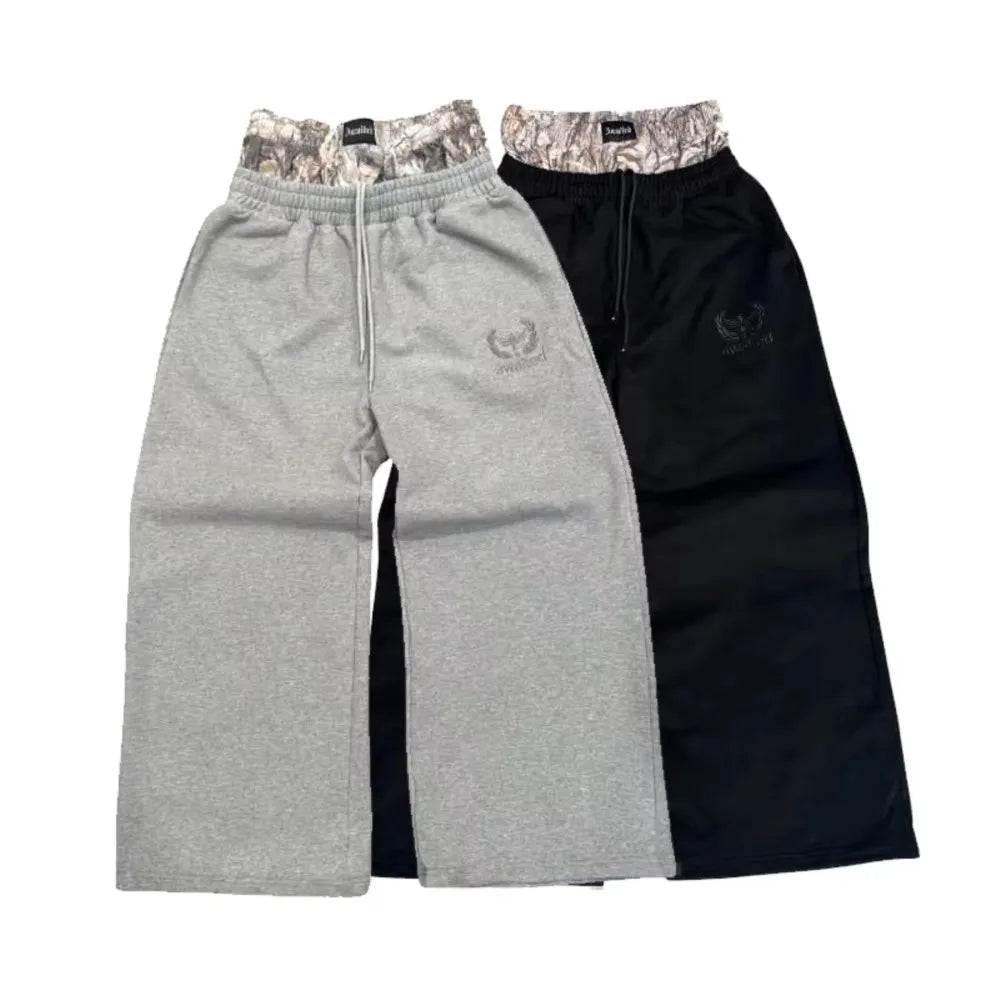 Y2K Camo Baggy Sweatpants